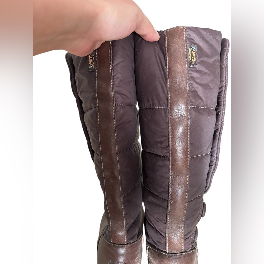 UGG Snowpeak Tall Winter Leather with Quilted Nylon Shaft and Buttons - 7 - Picture 9 of 14